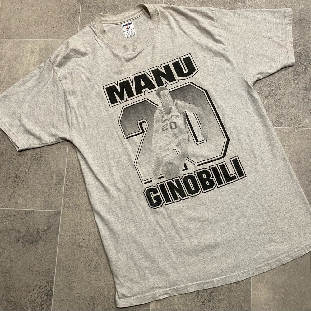 Vintage Manu Ginobili San Antonio Spurs T Shirt